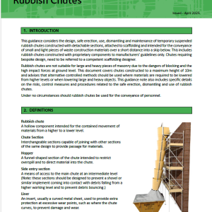 TG3:25 Rubbish Chutes