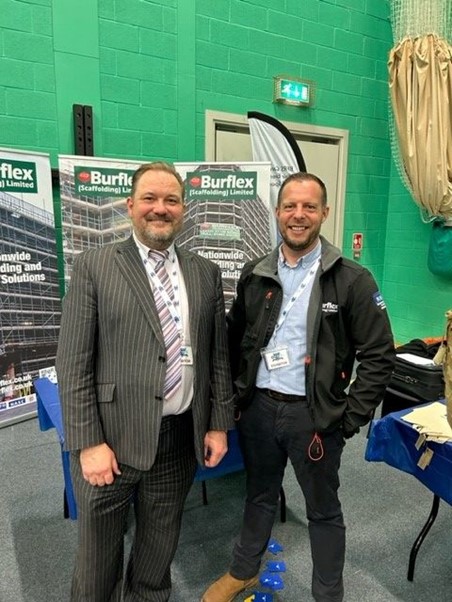 Chris Taylor and Paul Kitching, NASC members from Burflex (Scaffolding)